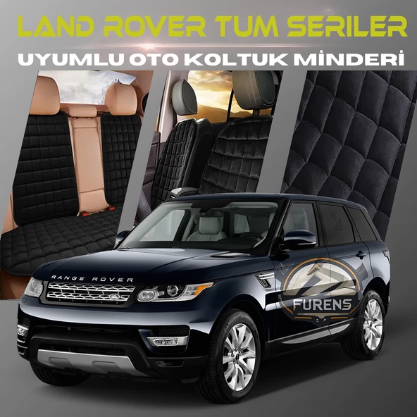 Land Rover Tüm Seriler Siyah Renk Tay Tüyü Cepli & Terletmez Sırtlı Oto Koltuk Minder Seti - Koltuk Koruma Kılıfı (ÖN & ARKA TAM SET) ürün görseli 1