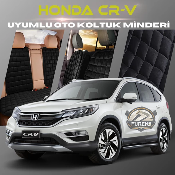 Honda Cr-V Siyah Renk Tay Tüyü Cepli & Terletmez Sırtlı Oto Koltuk Minder Seti - Koltuk Koruma Kılıfı (ÖN & ARKA TAM SET) ürün görseli 1