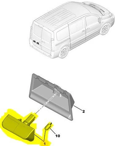 Fiat Scudo Plaka Lamba (2007-2016) 1.6 JTD, 2.0 JTD 6340E9 ürün görseli 1