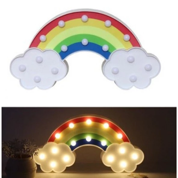 Led Işıklı Gökkuşağı Gece Lambası ürün görseli 1