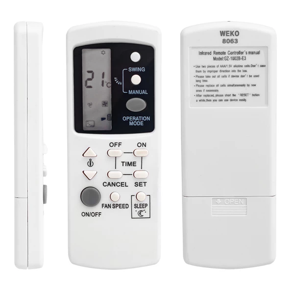 FUJICOOL GZ-1002B-E3 KLİMA KUMANDASI ürün görseli 1