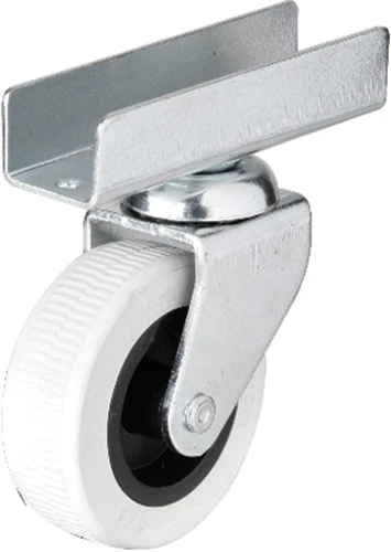 Hts 323 - 50x20 mm Gri Uzun U Tablalı Teker 4 Adet ürün görseli 1