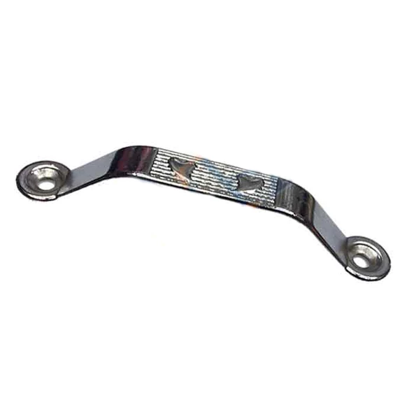 Dekoratif Zamak Kulp Dıştan - 64mm, Nikel, 1 Adet ürün görseli 1