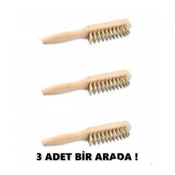 Tel Fırça Döküm Yüzey Mangal Izgara Tost Temizleyici 3 Adet ürün görseli 1