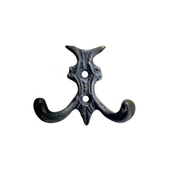 Antika Tarz Dekoratif Pirinç Koç Çiftli Askı - 50x55mm, Oksit ürün görseli 1