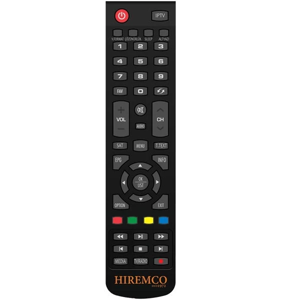 Hiremco Turbo IP Uydu Alıcı Kumandası ürün görseli 1