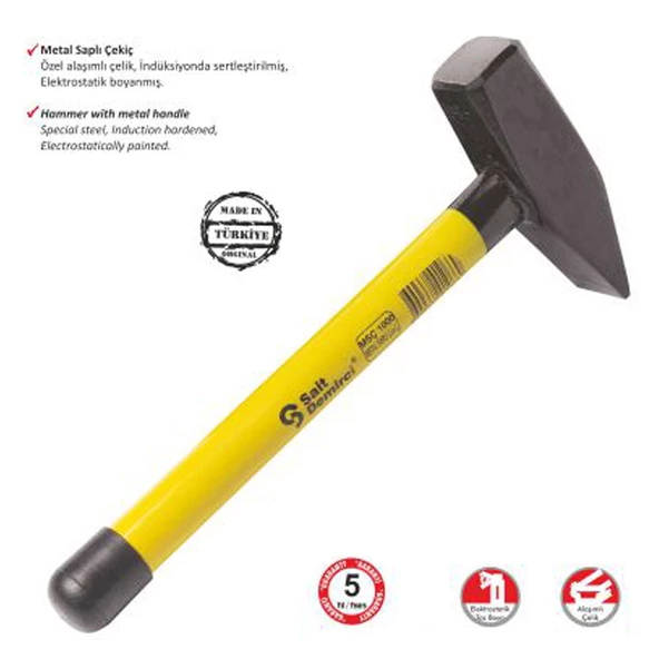 S.D. Metal Saplı Çekiç 300 gr ürün görseli 1