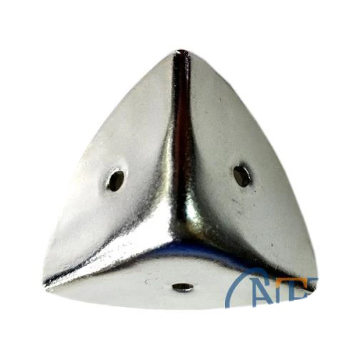 Dekoratif, Kutu, Sandık Köşesi - 45x28 mm, Büyük, Nikel, 100 Adet ürün görseli 1