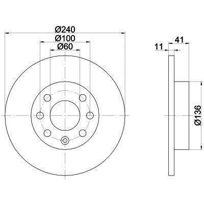 Opel Corsa Ön Fren Disk (2001-2006) 1.2, 1.0 569020 ürün görseli 1