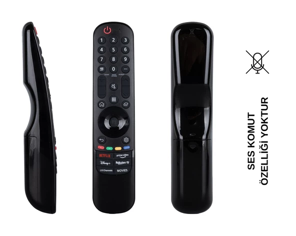 (SES KOMUTSUZ) LG MR21GA AKB76039904 NETFLIX-PRIME VIDEO-DISNEY+ TUŞLU LCD-LED TV KUMANDA ürün görseli 1