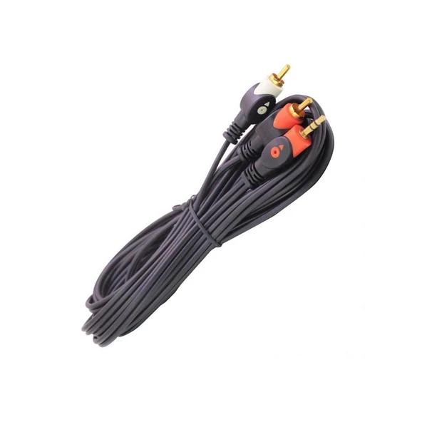 GOLD 2RCA AUX 3.5MM 1.5MT KABLO ürün görseli 1