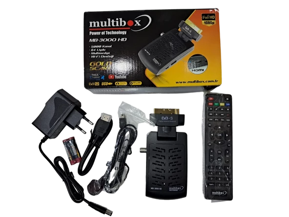 MULTİBOX MB-3000 HD MİNİ SKART UYDU ALICISI ürün görseli 1