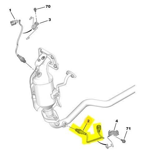 Citroen C1 Oksijen Sensörü (2014-2017) 1.0 B000767980 ürün görseli 1