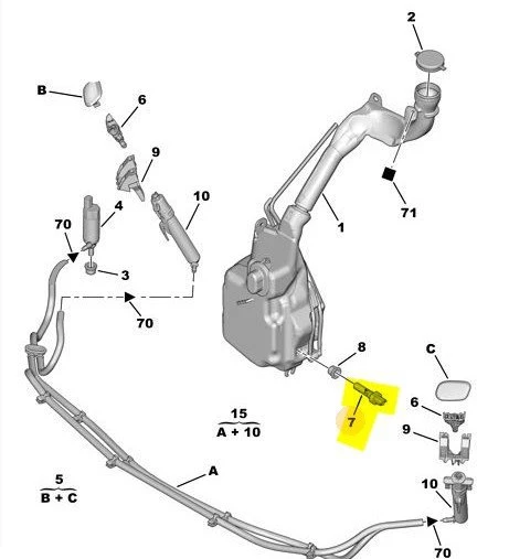 Citroen C5 Ek Depo Su Seviye Musuru (2000-2009) 2.0, 2.0 HDI, 1.6 HDI 643479 ürün görseli 1