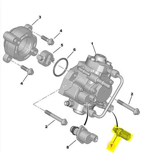 Transit Mazot Basinç Sensörü 05-14 1920Qj - Resim 3