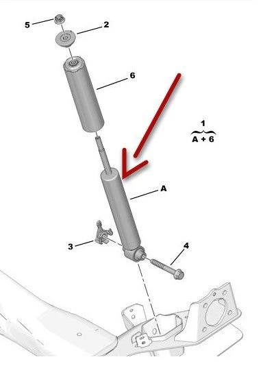 Citroen C4 Picasso Arka Amortisör (2013-2016) 1.6 HDI 9806083180 ürün görseli 1