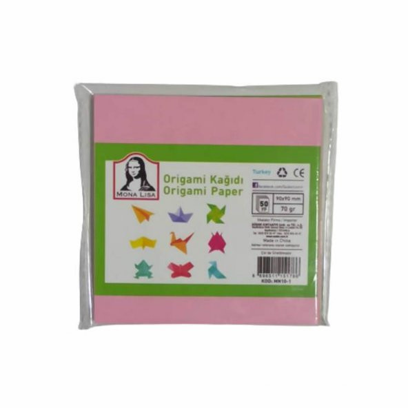 MONALISA ORIGAMI KAGIDI 9x9 70gr.50YP (MN10-1) ürün görseli 1