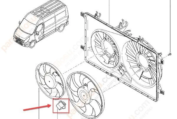 Renault Master Fan Rezistans (2008-2019) 2.3 DCI 214934359R ürün görseli 1