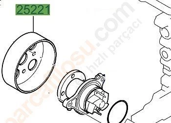 Kia Picanto Devirdaim Kasnaği (2011-2019) 1.2 2522103000 - Resim 2