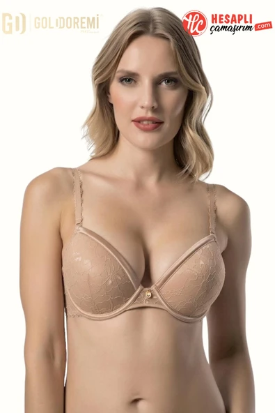 Le Jardin Premium Kadın Bellini Soft Cup Destekli Dolgulu Dantelli Kutulu Tekli Sütyen ürün görseli 1