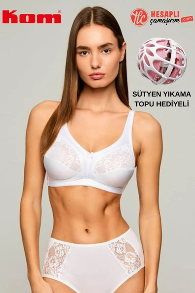 Kom Premium Kadın Ayarlanabilir Sabit Askılı Balensiz Toparlayıcı Kapsız Telsiz Yüksek Kalite Sütyen ürün görseli 1