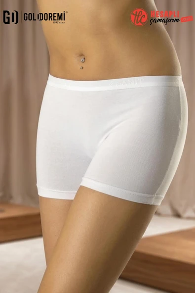 Gd Goldoremi 3125 Premium Seri Kadın Pamuklu Likralı Esnek Yumuşak Boxer Külot 1 Adet ürün görseli 1