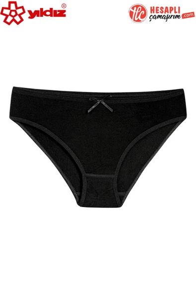 Yıldız 3911 Kadın Normal Bel Likralı Nefes Alabilen Bambu Kumaş Esnek Bikini Slip Külot ürün görseli 1