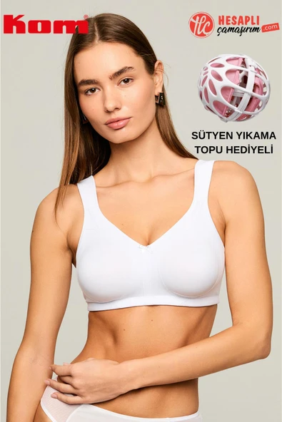 Kom Kadın Premium Seri Balensiz Telsiz Desteksiz Kapsız Mükkemmel Toparlayıcı Kutulu Sütyen ürün görseli 1