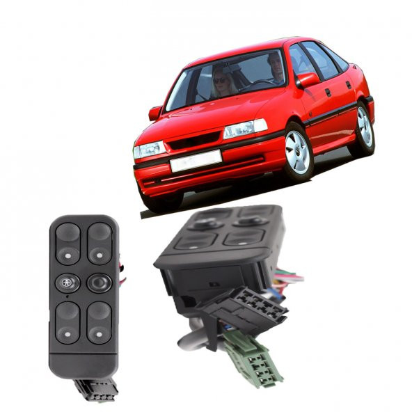 OPEL VECTRA A KASA CAM DÜĞMESİ DÖRTLÜ 19881995 ürün görseli 1