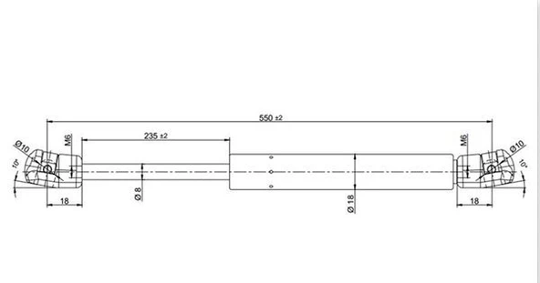 Chevrolet Captiva Ön Kaput Amortisör (2006-2014) 2.0 96830124 ürün görseli 1
