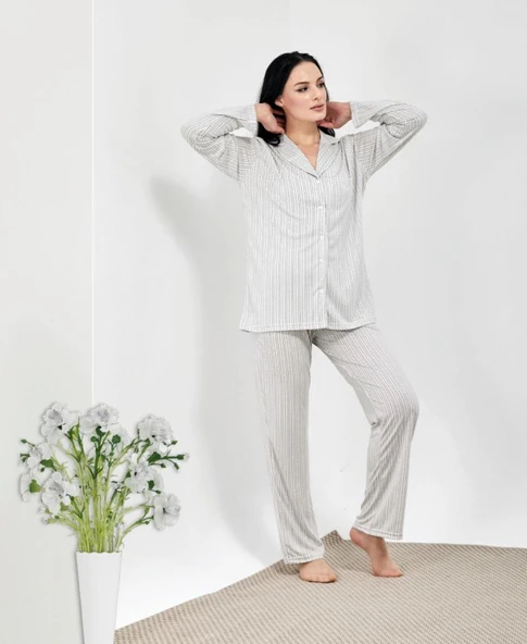 HF Club 3111 Kadın Gömlek Pijama Takımı ürün görseli 1