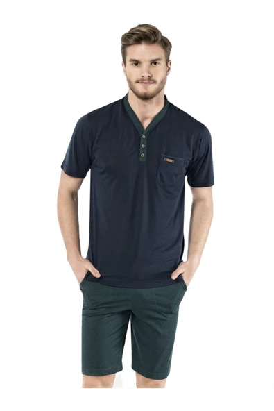 KLY 2109 Erkek Şortlu Pijama Takım ürün görseli 1