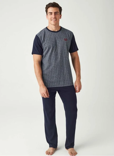 Mod Collection 3424 Erkek Kısa Kol Pijama Takım ürün görseli 1