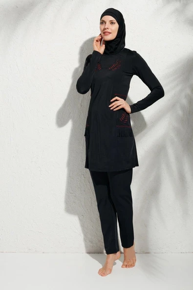 Pierre Cardin 191913 Uzunkollu Aplikeli Tesettür Mayo ürün görseli 1