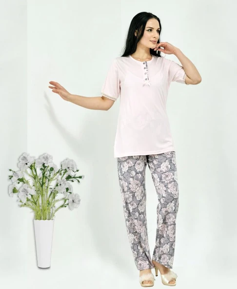 HF Club 3101 Kadın Kısa Kol Pijama Takımı ürün görseli 1