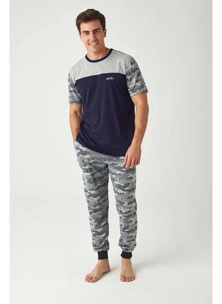 Mod Collection 3428 Kamuflaj Baskılı Erkek Pijama Takım ürün görseli 1