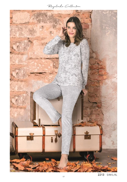 Polat 2213 Kadın Kadife Uzun Kollu Rahat Slim Fit Eşofman Takımı ürün görseli 1