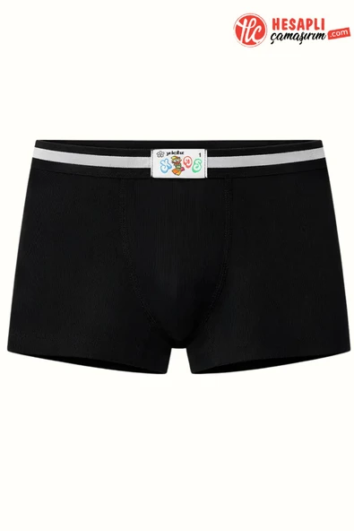 Yıldız Premium Seri Erkek Çocuk Ekstra Esnek Likralı Rahat Terletmez Pamuklu Lastik Kemerli Boxer ürün görseli 1