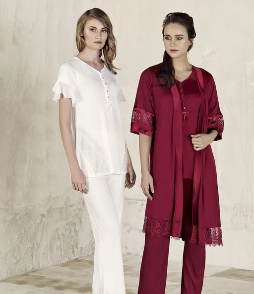 Artış 3405 3'Lü Sabahlık Pijama Takımı ürün görseli 1