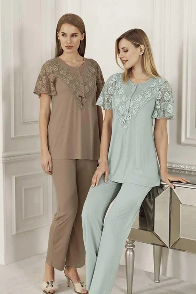 Artış 6201 Kadın Kısa Kollu Pijama Takımı ürün görseli 1