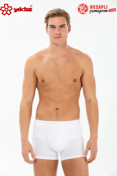 Yıldız 39 Erkek Premium Modal Pamuklu Likralı Rahat Terletmez Kemerli Boxer ürün görseli 1