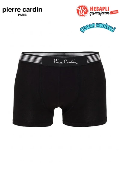 Pierre Cardin Erkek Modal Pamuklu Yok Gibi Rahat Kesim Terletmez Tekli Kutulu Boxer Çorap Hediyeli ürün görseli 1