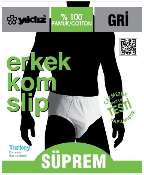 Yıldız 131 Gri Kom Slip - Resim 2