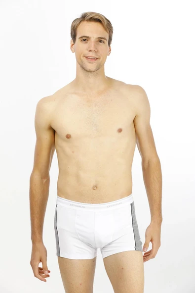 Çift Kaplan Premium Serisi Erkek Vücudu Saran Pamuklu Biyeli Elastanlı Biyeli Boxer ürün görseli 1
