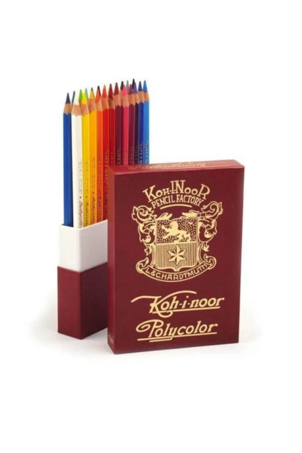 Kohinoor Polycolor Artist Kuru Boya Kalemi 24 Renk RETRO Özel Kutu ürün görseli 1