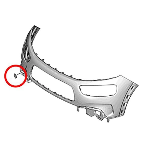 Citroen C4 Ön Tampon Çeki Kapak (2018-2020) 1.6 HDI 1632650580 ürün görseli 1