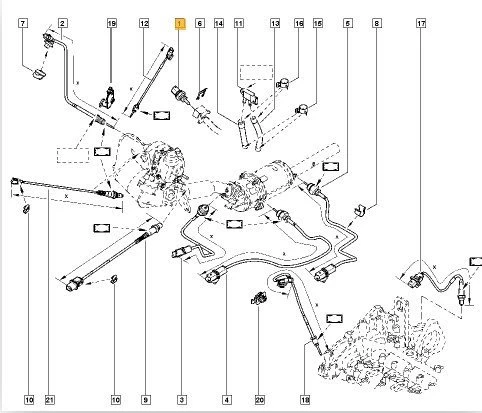 Renault Master Mazot Basinç Sensörü (2008-2019) 2.3 DCI 8201000764 - Resim 3