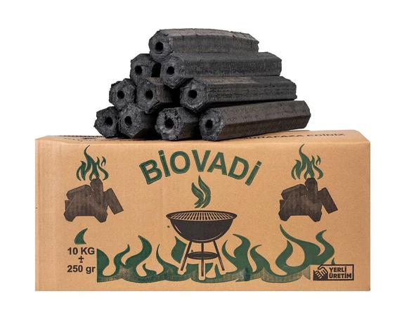 BİO VADİ PRESS BRİKET TAŞ FIRIN MANGAL KÖMÜRÜ 10 kg ürün görseli 1