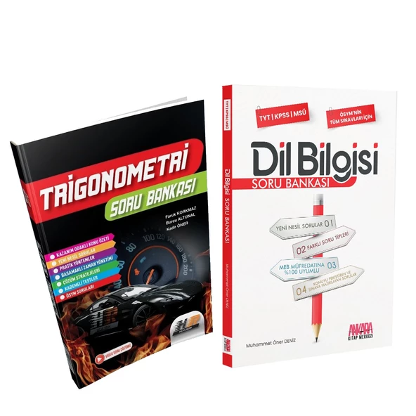 Hız ve Renk Trigonometri ile AKM Dil Bilgisi Soru Bankası Seti 2 Kitap ürün görseli 1