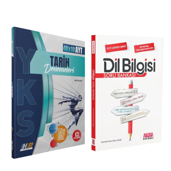 Hız ve Renk AYT Tarih Deneme ve AKM Dil Bilgisi Soru Bankası Seti 2 Kitap ürün görseli 1